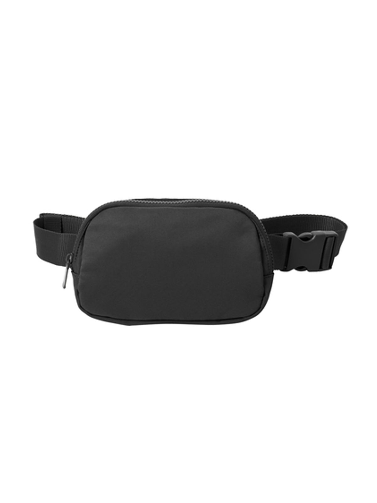 Unisex 2-Pocket Matte Hip Pack - BG936 - Deep Black