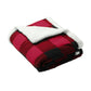 Flannel Sherpa Blanket - BP43 - Buffalo Plaid