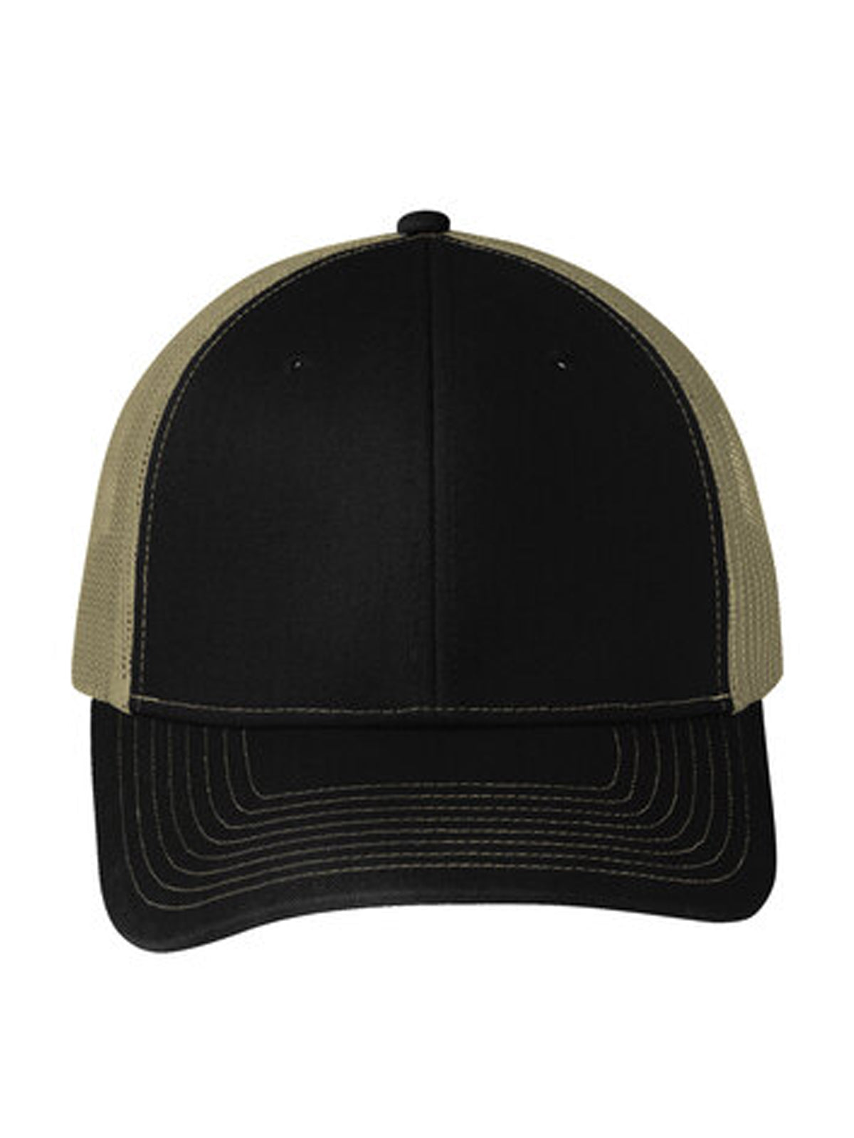Unisex Snapback Cap - C112 - Black/ Tan