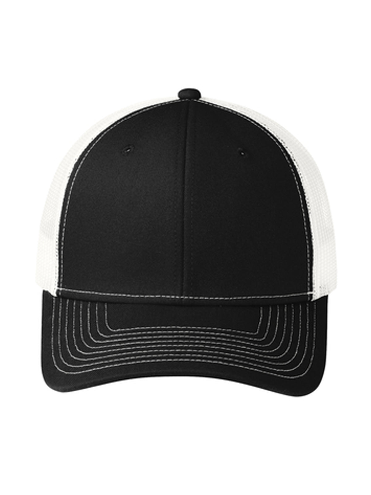 Unisex Snapback Cap - C112 - Black/ White