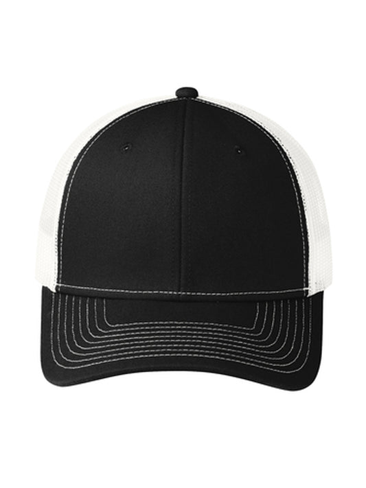 Unisex Snapback Cap - C112 - Black/ White