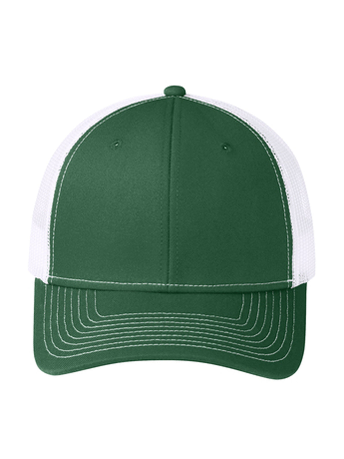 Unisex Snapback Cap - C112 - Forest Green/ White