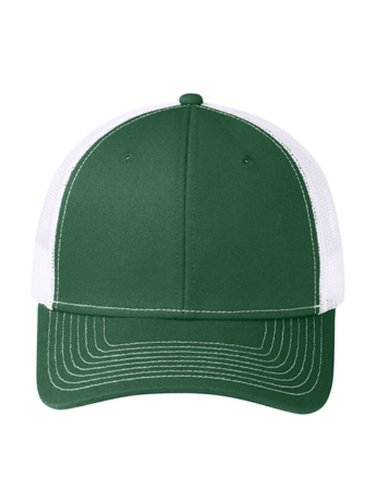 Unisex Snapback Cap - C112 - Forest Green/ White