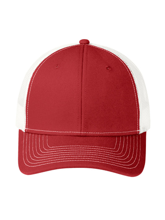 Unisex Snapback Cap - C112 - Flame Red/ White