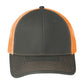 Unisex Snapback Cap - C112 - Grey Steel/ Neon Orange