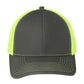 Unisex Snapback Cap - C112 - Grey Steel/ Neon Yellow