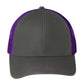 Unisex Snapback Cap - C112 - Grey Steel/ Purple