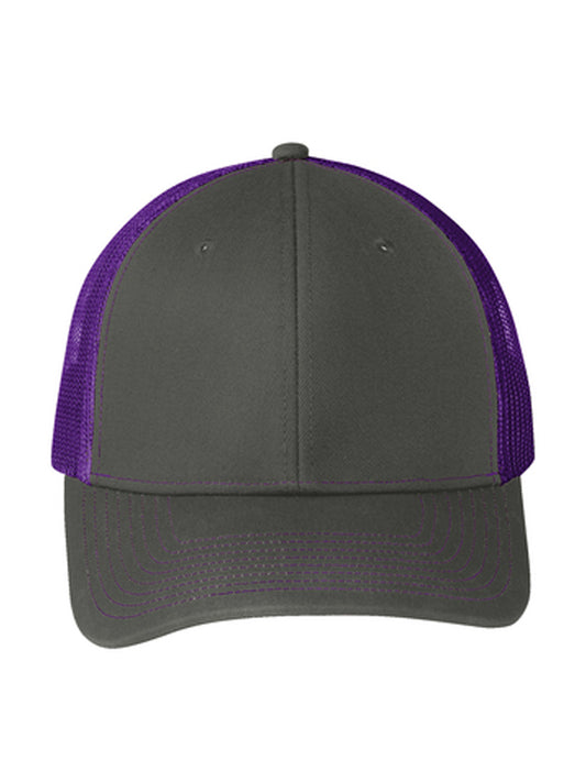 Unisex Snapback Cap - C112 - Grey Steel/ Purple