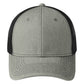 Unisex Snapback Cap - C112 - Heather Grey/ Black