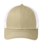 Unisex Snapback Cap - C112 - Light Khaki/ White