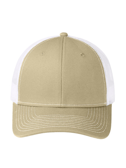 Unisex Snapback Cap - C112 - Light Khaki/ White