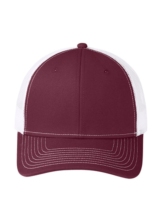 Unisex Snapback Cap - C112 - Maroon/ White