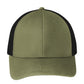 Unisex Snapback Cap - C112 - Olive Drab Green/ Black