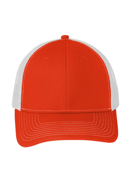 Unisex Snapback Cap - C112 - Orange/ White