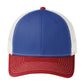 Unisex Snapback Cap - C112 - Patriot Blue/ Flame Red/ White