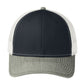 Unisex Snapback Cap - C112 - Rich Navy/ Heather Grey/ White