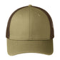 Unisex Snapback Cap - C112 - True Khaki/ Coffee