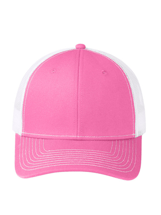 Unisex Snapback Cap - C112 - True Pink/ White