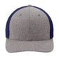 Unisex Mesh Back Trucker Cap - C302 - True Navy/ Grey Heather