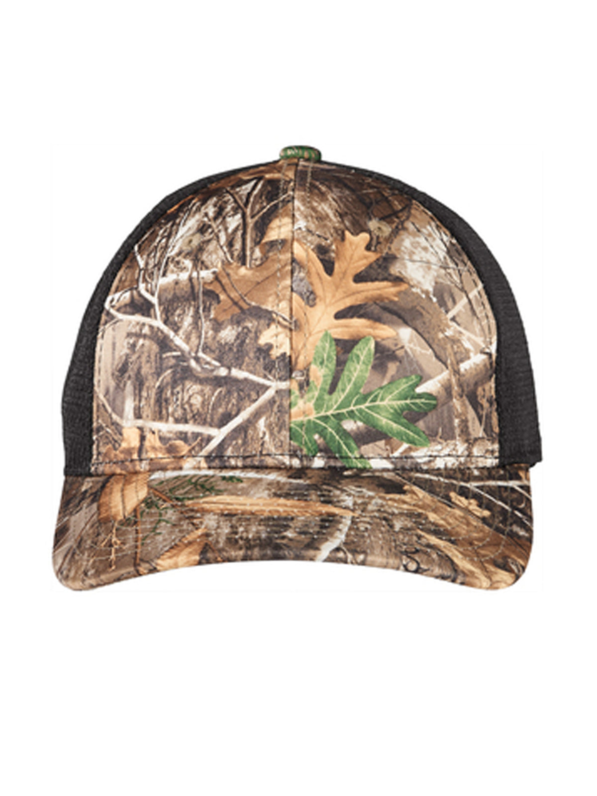 Unisex Camouflage Mesh Back Snapback Cap - C892 - Realtree Edge/ Black
