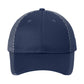 Unisex Two-Color Mesh Back Snapback Cap - C923 - Navy/ White