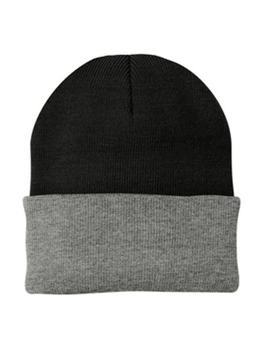 Unisex Knit Cap - CP90 - Black/ Athletic Oxford