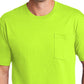Men's 1-Pocket Workwear Tee - CS430 - Safety Green