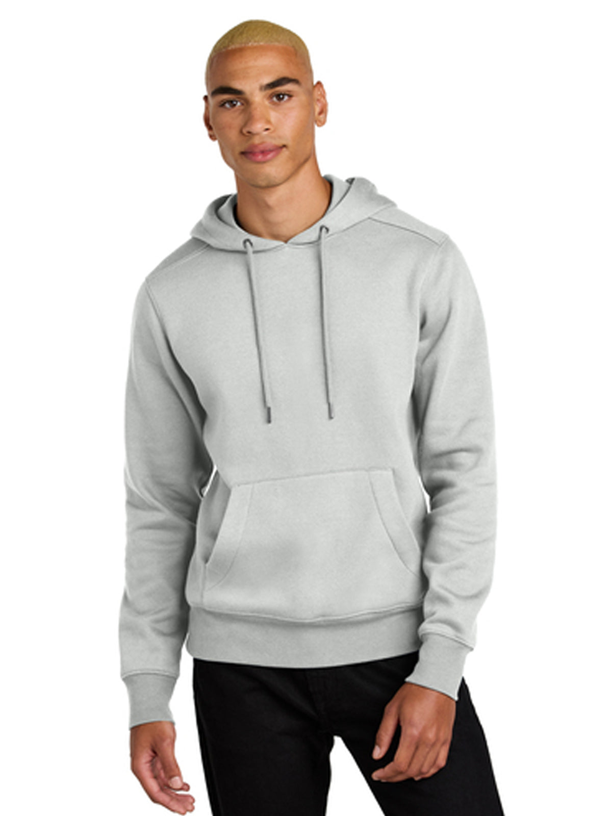 Men's 1-Pocket Perfect Weight Fleece Hoodie - DT1101 - Ash