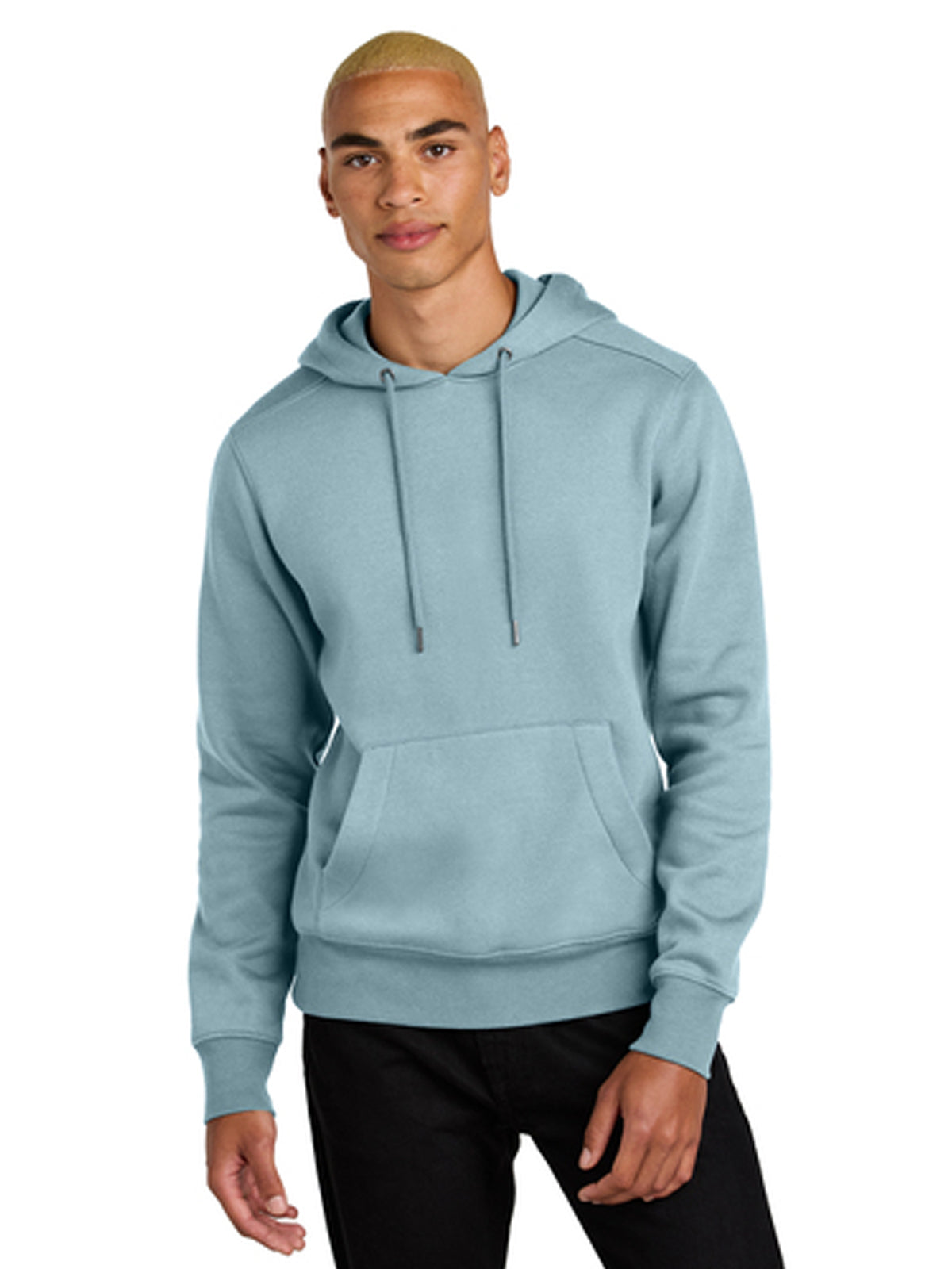 Men's 1-Pocket Perfect Weight Fleece Hoodie - DT1101 - Blue Fog