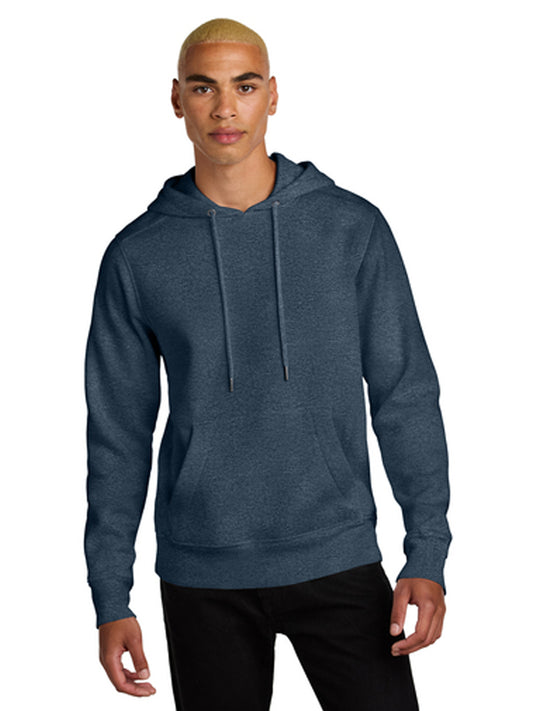 Men's 1-Pocket Perfect Weight Fleece Hoodie - DT1101 - Heathered Navy