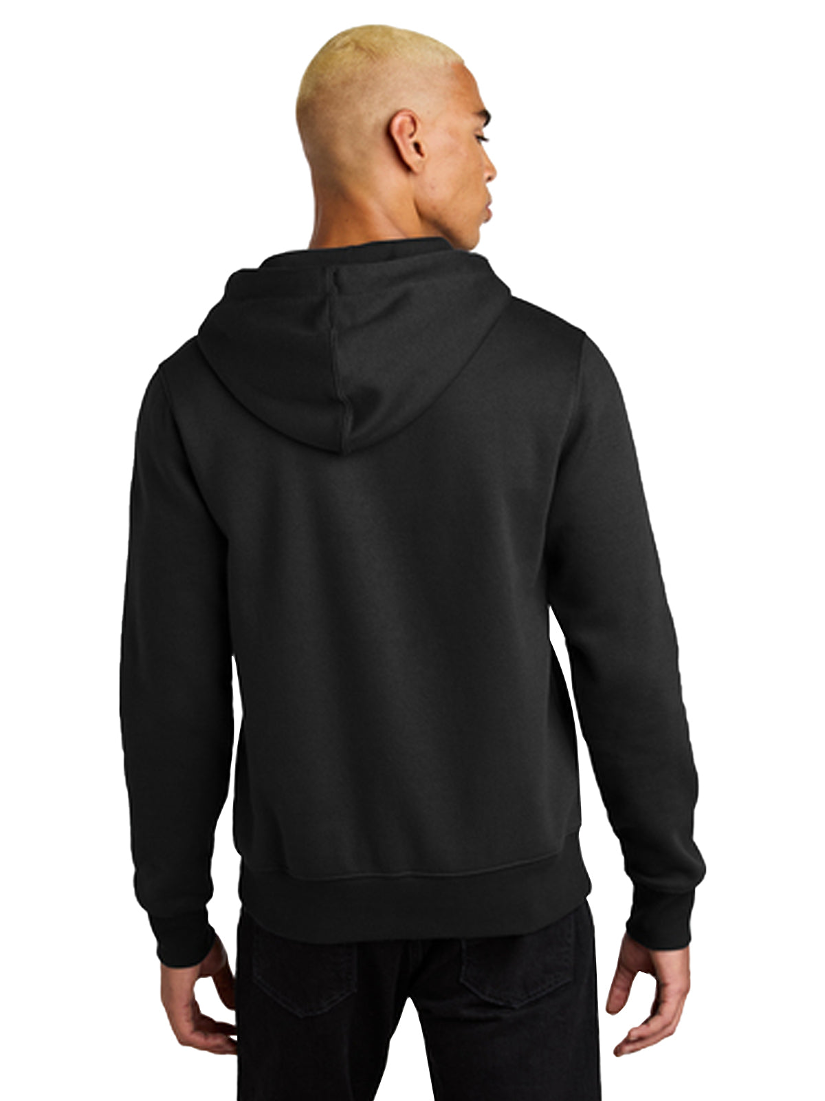 Men's 1-Pocket Perfect Weight Fleece Hoodie - DT1101 - Jet Black