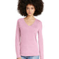 Women’s Perfect Tri Long Sleeve V-Neck Tee - DT135 - Wisteria Heather