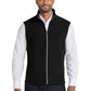 Men's 2-Pocket Microfleece Vest - F226 - Black