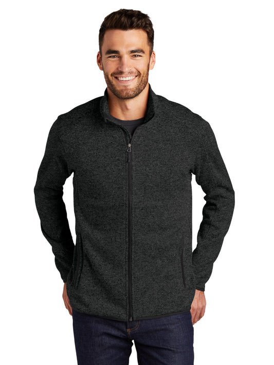 Men's Fleece Jacket - F232 - Black Heather