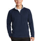 Men's Pocketless 1/4-Zip Sweatshirt - F243 - Navy/ Silver