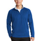 Men's Pocketless 1/4-Zip Sweatshirt - F243 - True Royal/ Silver