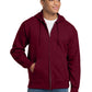 Men's 2-Pocket Full-Zip Hooded Sweatshirt - F283 - Maroon