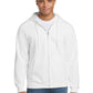 Men's 2-Pocket Full-Zip Hooded Sweatshirt - F283 - White