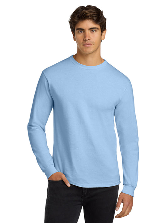 Men's Pocketless Long Sleeve Tee - G2400 - Light Blue