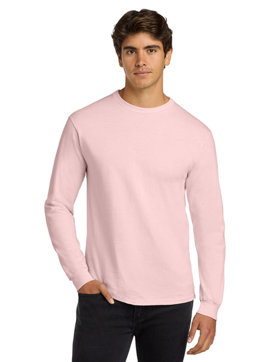 Men's Pocketless Long Sleeve Tee - G2400 - Light Pink