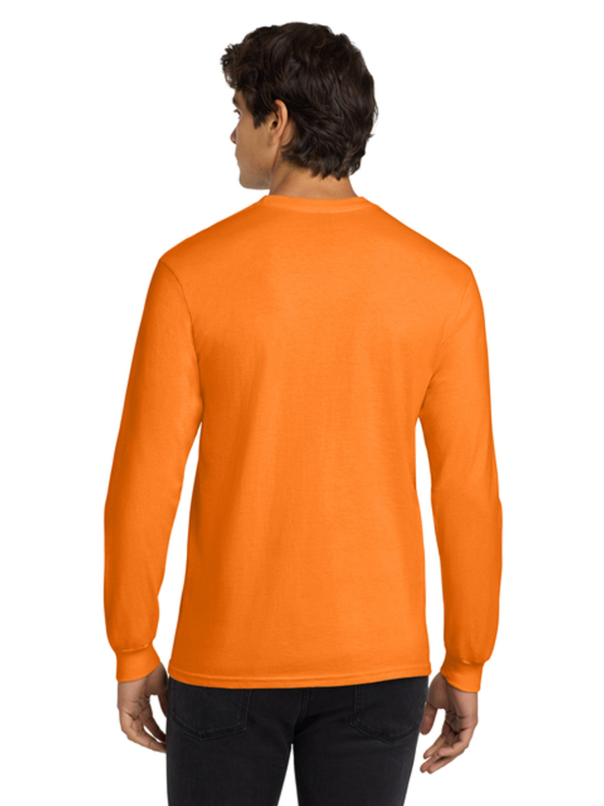 Men's Pocketless Long Sleeve Tee - G2400 - S. Orange
