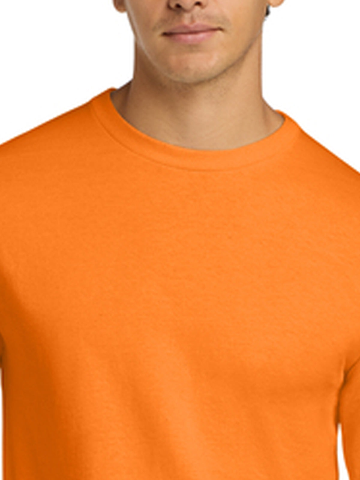 Men's Pocketless Long Sleeve Tee - G2400 - S. Orange