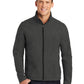 Men's Soft Shell Jacket - J317 - Black Charcoal Heather