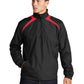 Men's Two-Pocket 1/2-Zip Wind Jacket - JST75 - Black/ True Red