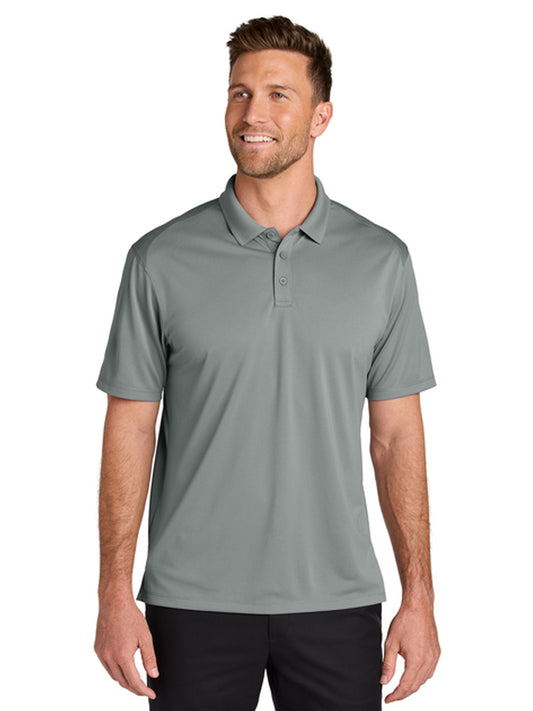 Men's Pocketless Moisture Wicking Polo - K240 - Gusty Grey