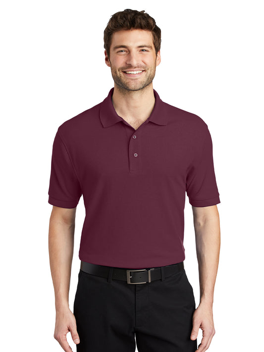 Men's Stretch Pique Polo - K500 - Burgundy