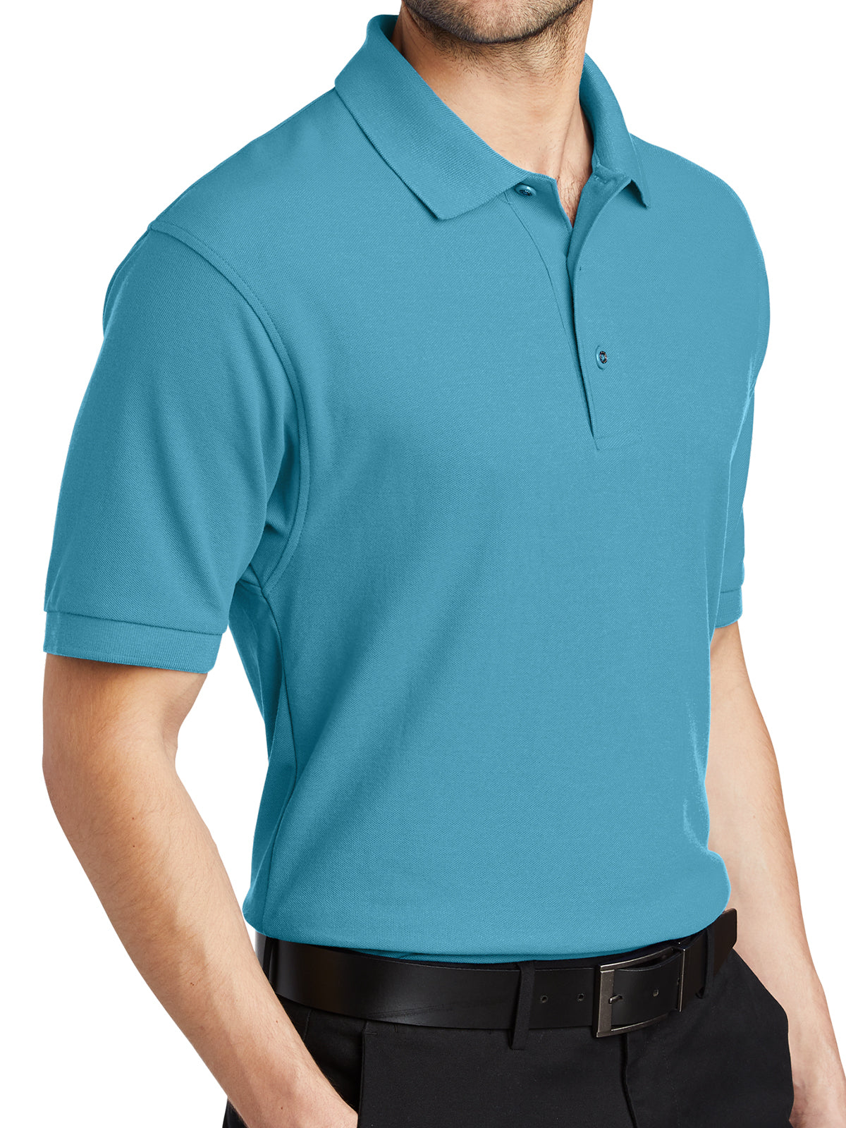 Men's Stretch Pique Polo - K500 - Maui Blue