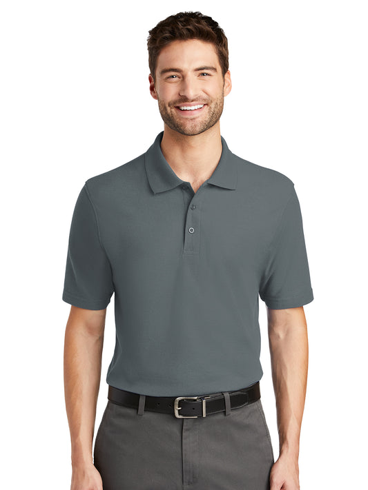 Men's Short Sleeve Polo - K510 - Steel Grey