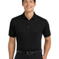 Men's Pocketless Tech Pique Polo - K527 - Black