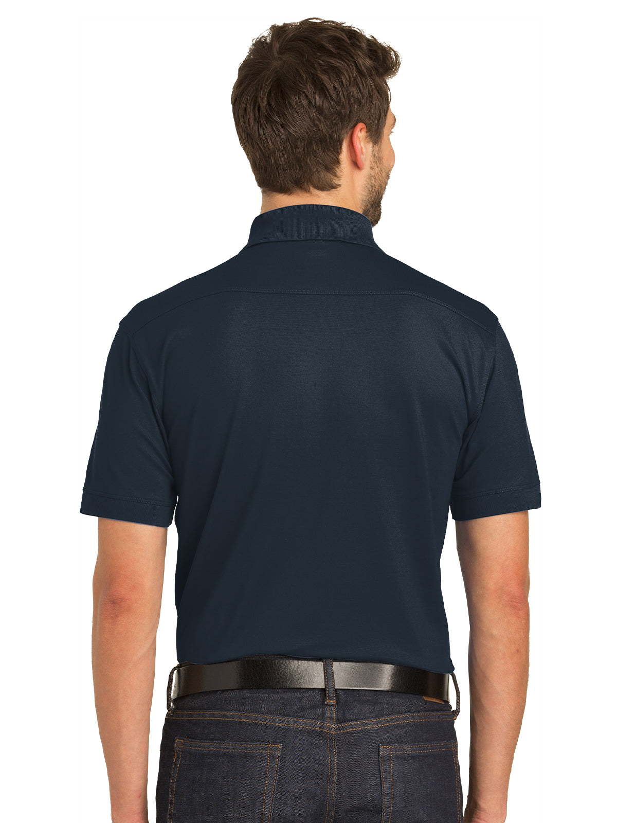 Men's Stretch Pique Polo - K555 - Dress Blue Navy